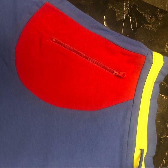 Stephen Burrows 20th Anniversary NWT Blue w red & yellow Mini Flare Skirt Size S - Picture 8 of 9